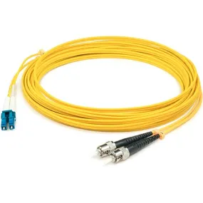 AddOn 42m LC (Male) to ST (Male) Straight Yellow OS2 Duplex LSZH Fiber Patch Cable ADD-ST-LC-42M9SMFLZ
