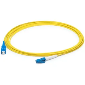 AddOn 64m LC (Male) to SC (Male) Straight Yellow OS2 Simplex LSZH Fiber Patch Cable ADD-SC-LC-64MS9SMFLZ