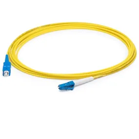 AddOn 65m LC (Male) to SC (Male) Straight Yellow OS2 Simplex LSZH Fiber Patch Cable ADD-SC-LC-65MS9SMFLZ