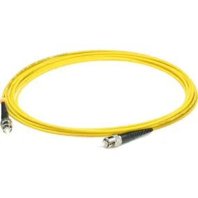 AddOn 90m ST (Male) to ST (Male) Straight Yellow OS2 Simplex LSZH Fiber Patch Cable ADD-ST-ST-90MS9SMFLZ