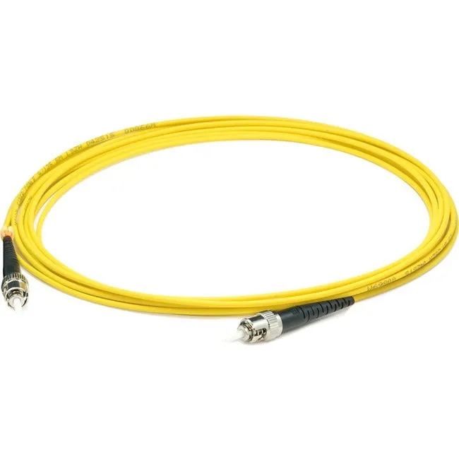 AddOn 90m ST (Male) to ST (Male) Straight Yellow OS2 Simplex LSZH Fiber Patch Cable ADD-ST-ST-90MS9SMFLZ