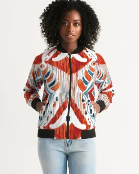 Bali Ikat Women's Bomber Jacket
