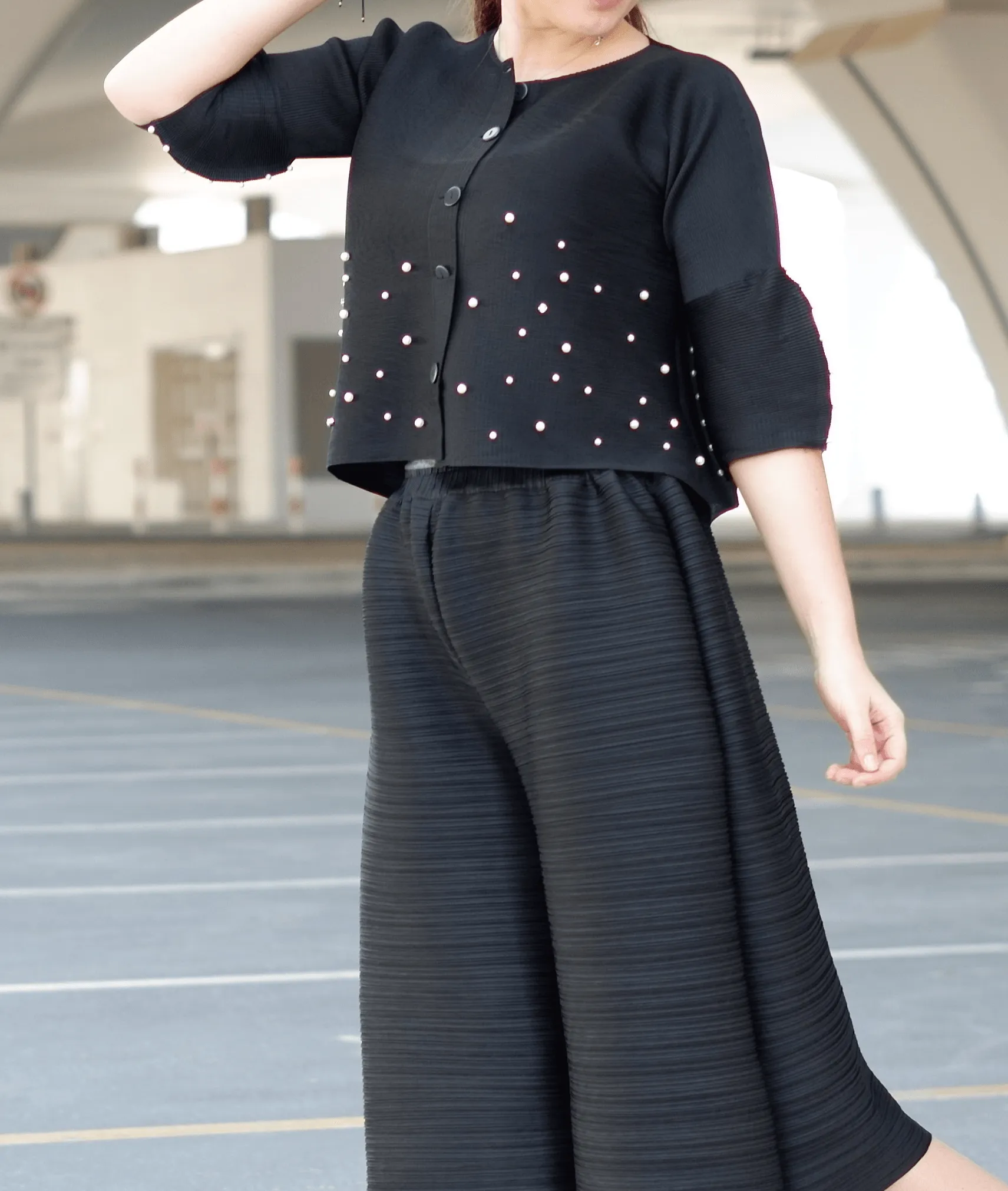 Beverly Flared Sleeves Beaded Jacket