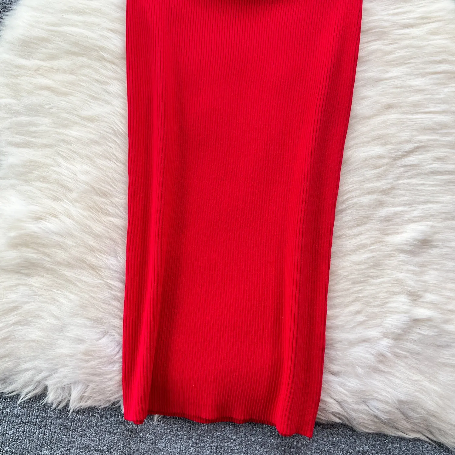 Color Blocking Bodycon Vest Dress