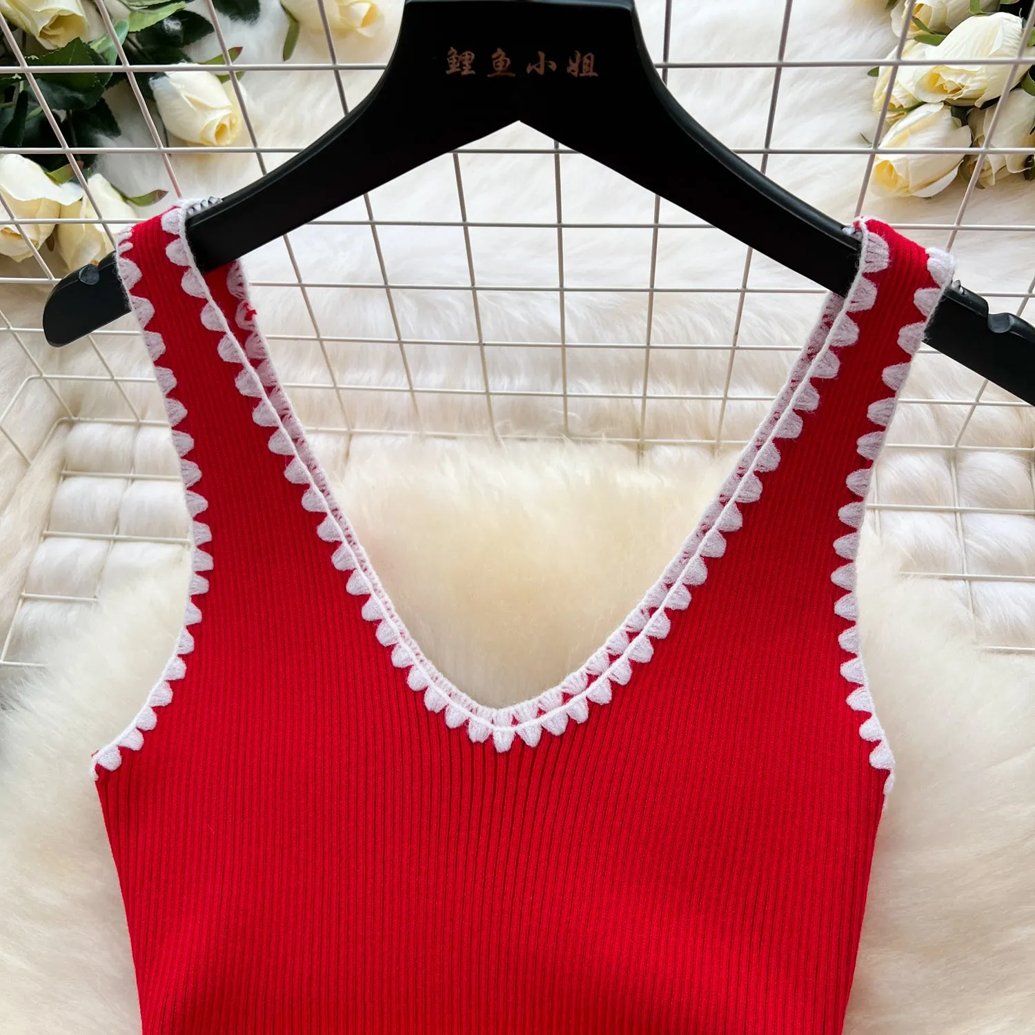 Color Blocking Bodycon Vest Dress