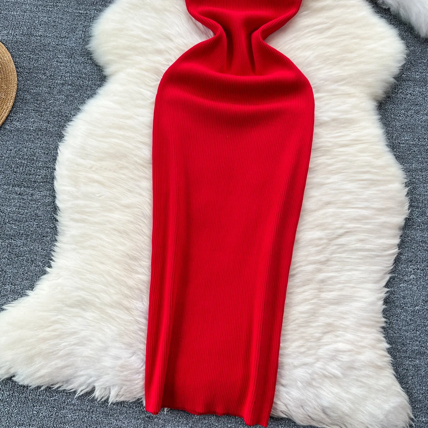 Color Blocking Bodycon Vest Dress