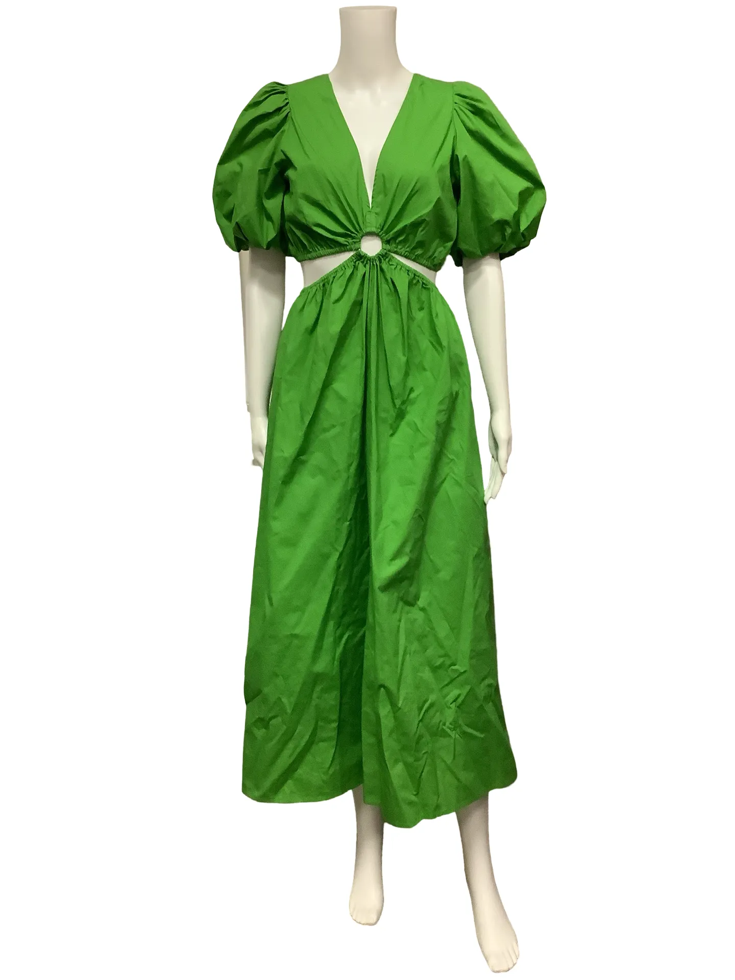 Deluc. V Neck Maxi Dress Size: XS