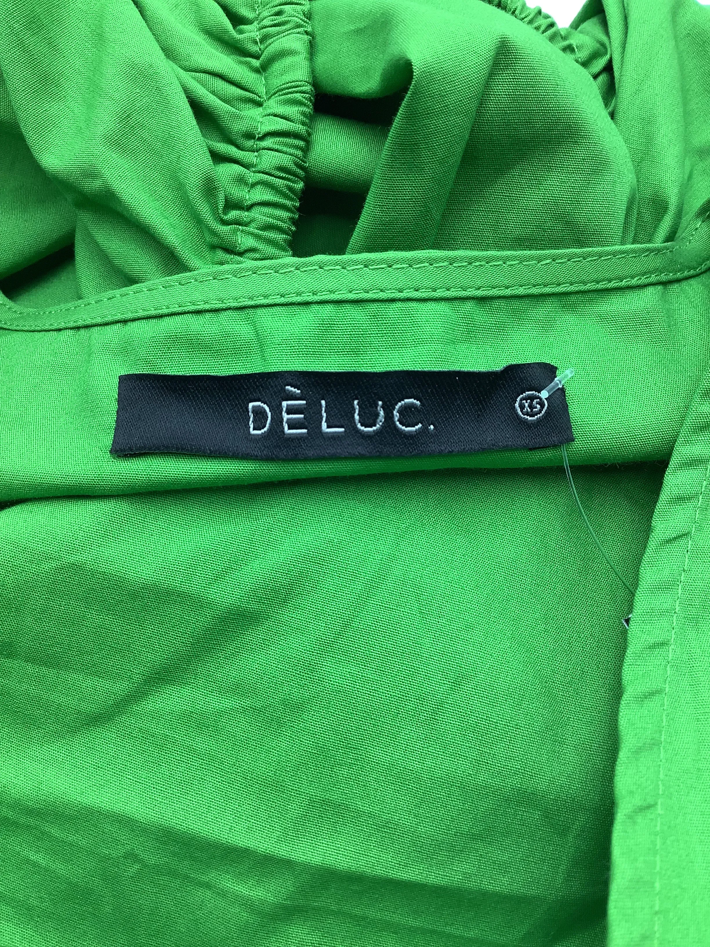 Deluc. V Neck Maxi Dress Size: XS
