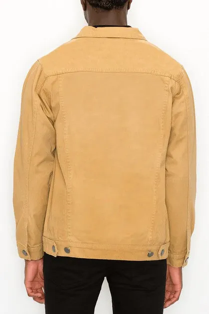 Essential Colored Denim Jacket - Wheat