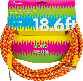 Fender MonoNeon Instrument Cable, 18.6', Orange