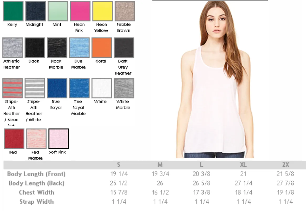 FEYONCE Bella Flowy Racerback Tank Top for the Fiance Bachelorette