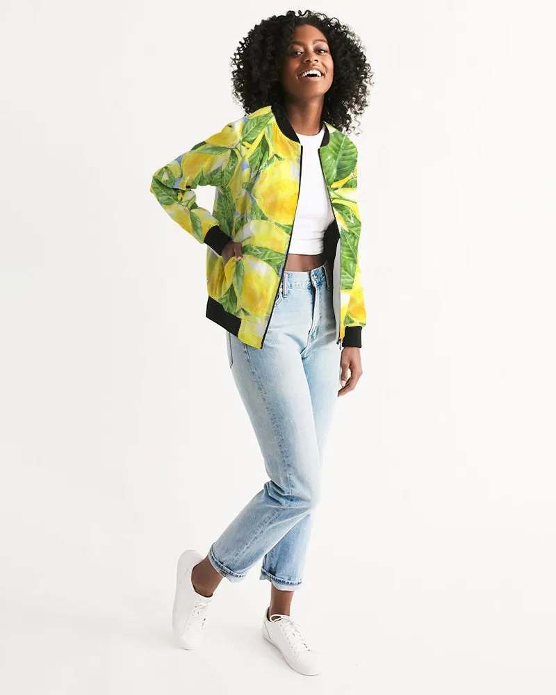 Lemon Favor Women's Bomber Jacket