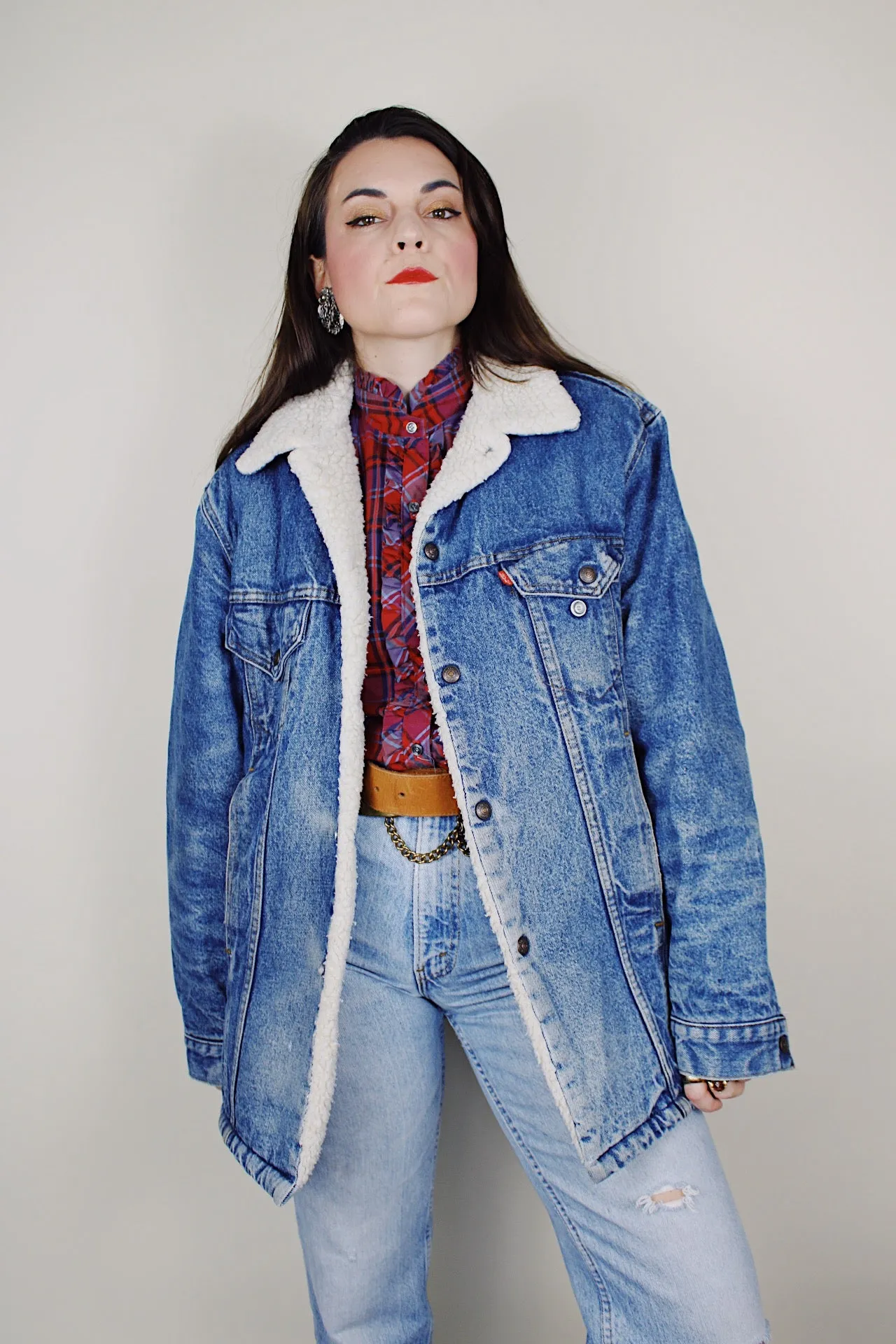 Levi's Denim Shearling Jacket