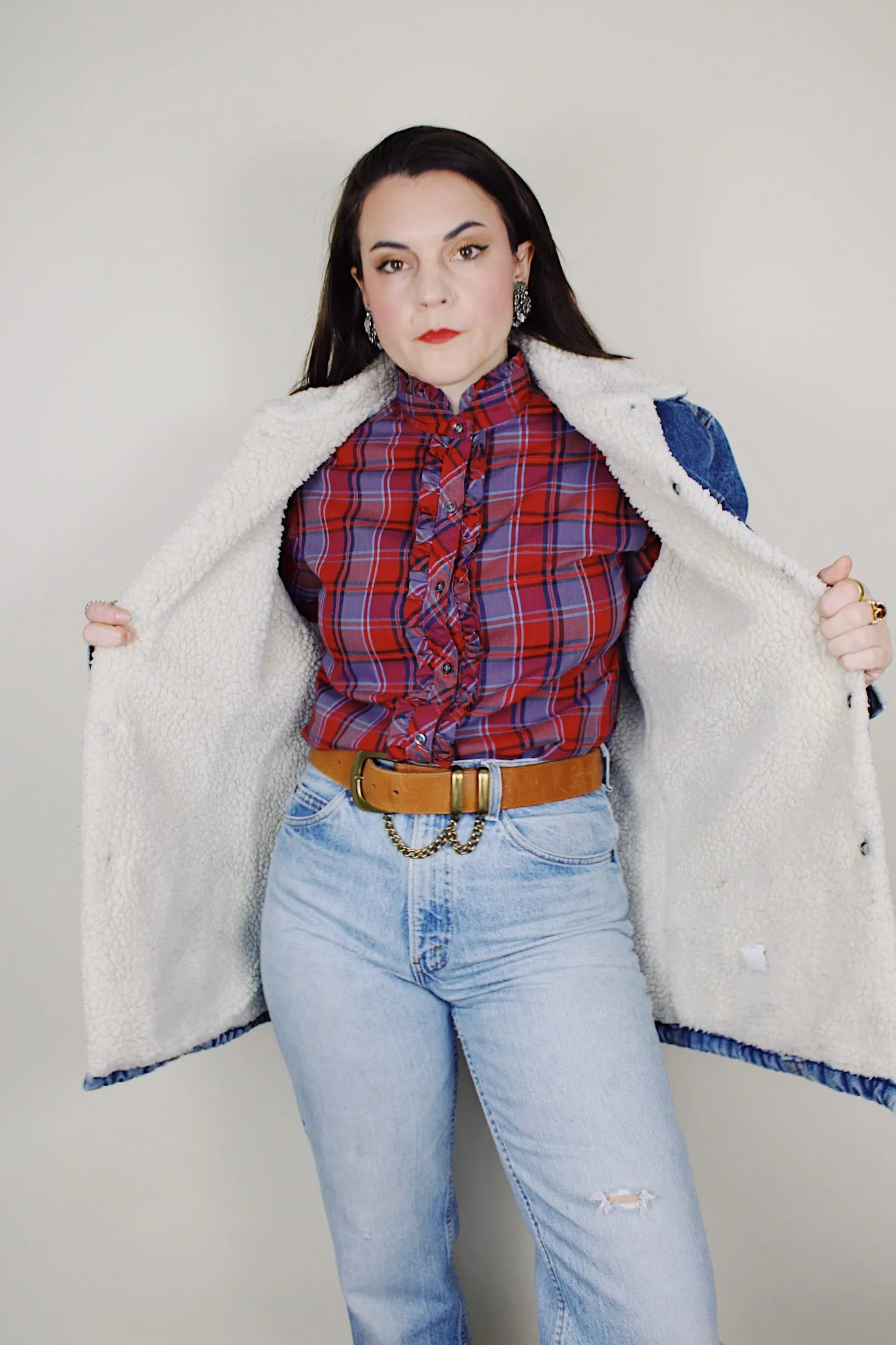 Levi's Denim Shearling Jacket