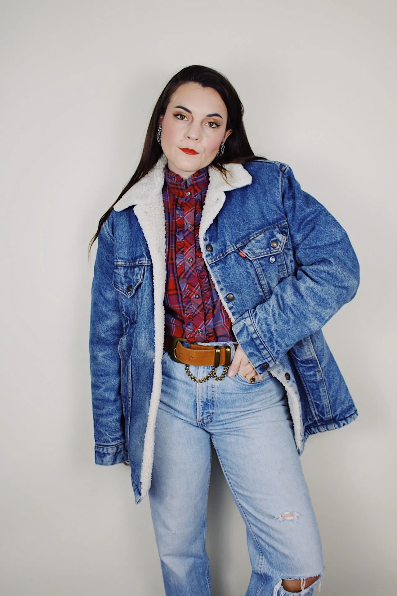 Levi's Denim Shearling Jacket