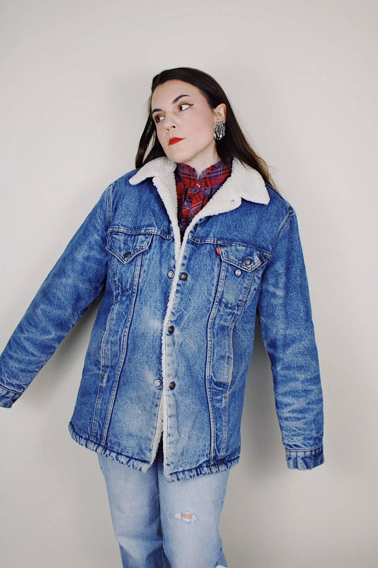 Levi's Denim Shearling Jacket