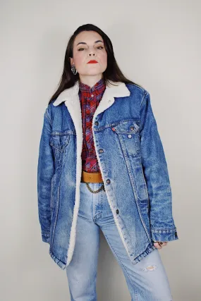 Levi's Denim Shearling Jacket