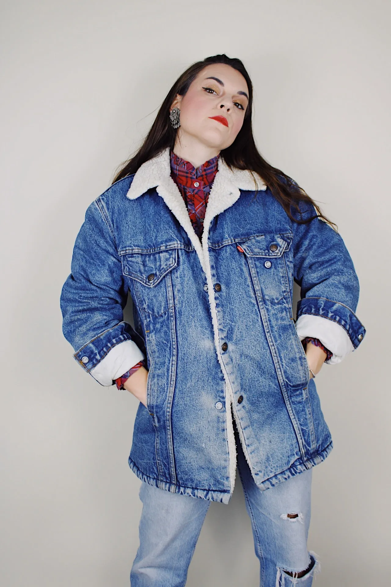 Levi's Denim Shearling Jacket