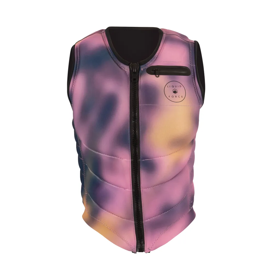 Liquid Force 2022 Breeze Comp Wake Vest-Spring Blur