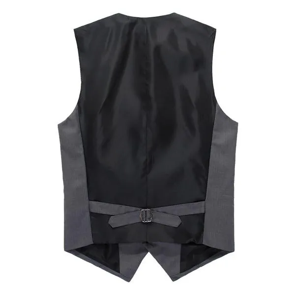 Men's V-Neck Single Breasted Suit Vest 02375865M