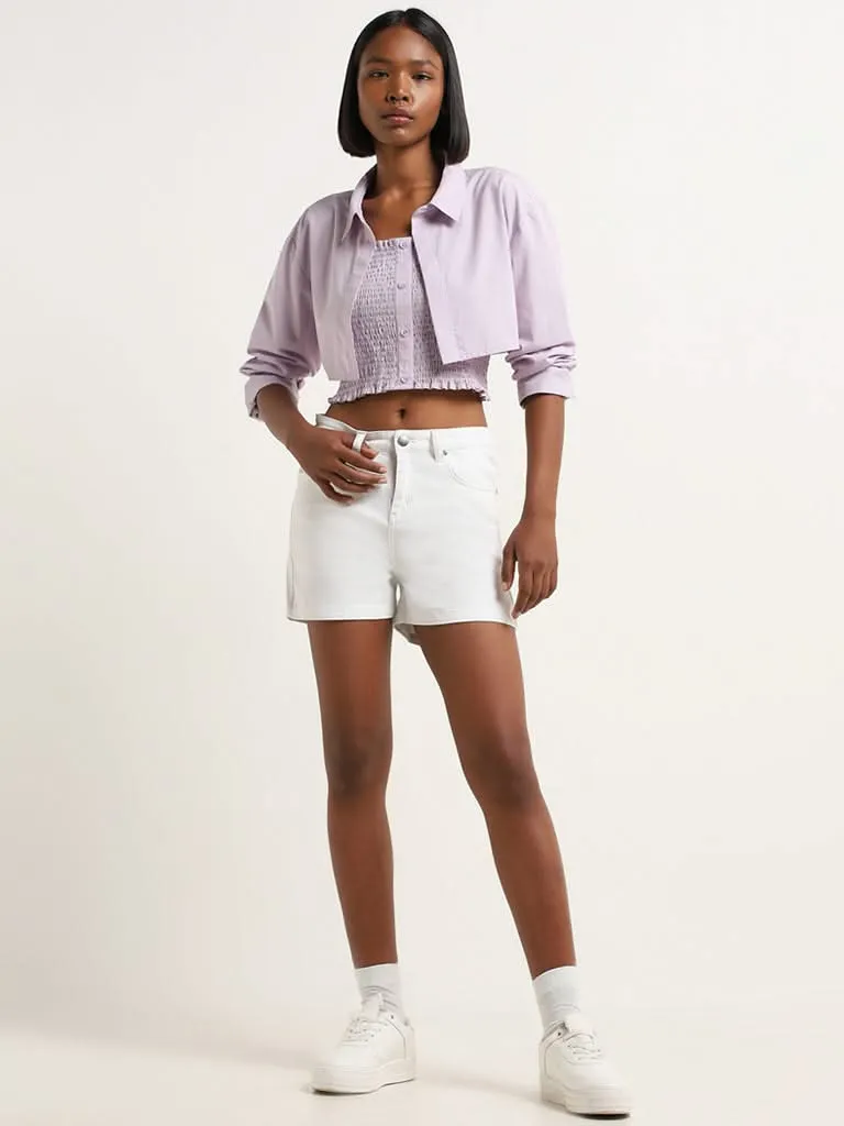 Nuon Lilac Solid Jacket