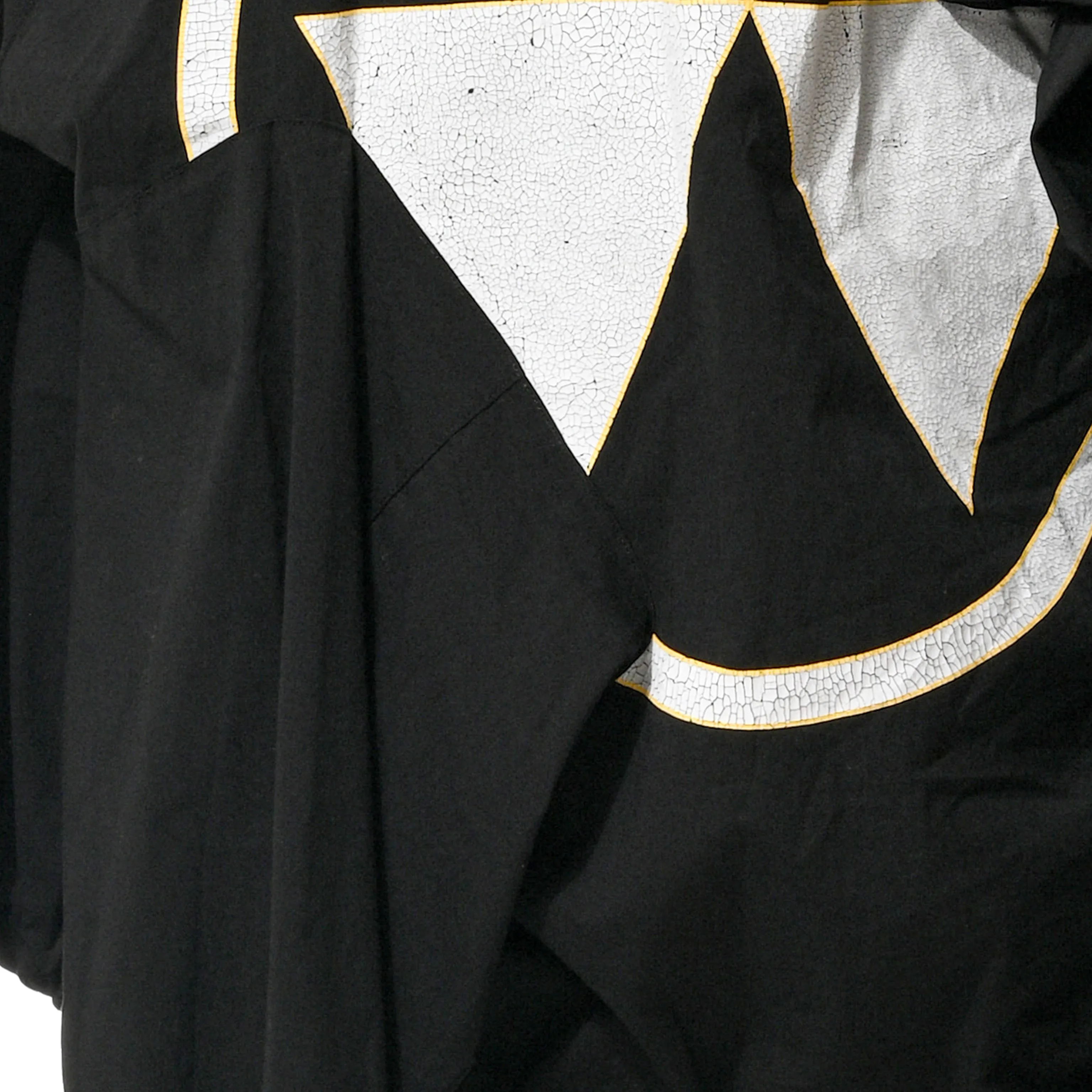 PRINTED DECONSTRUCTED JKT SKIRT - BLACK