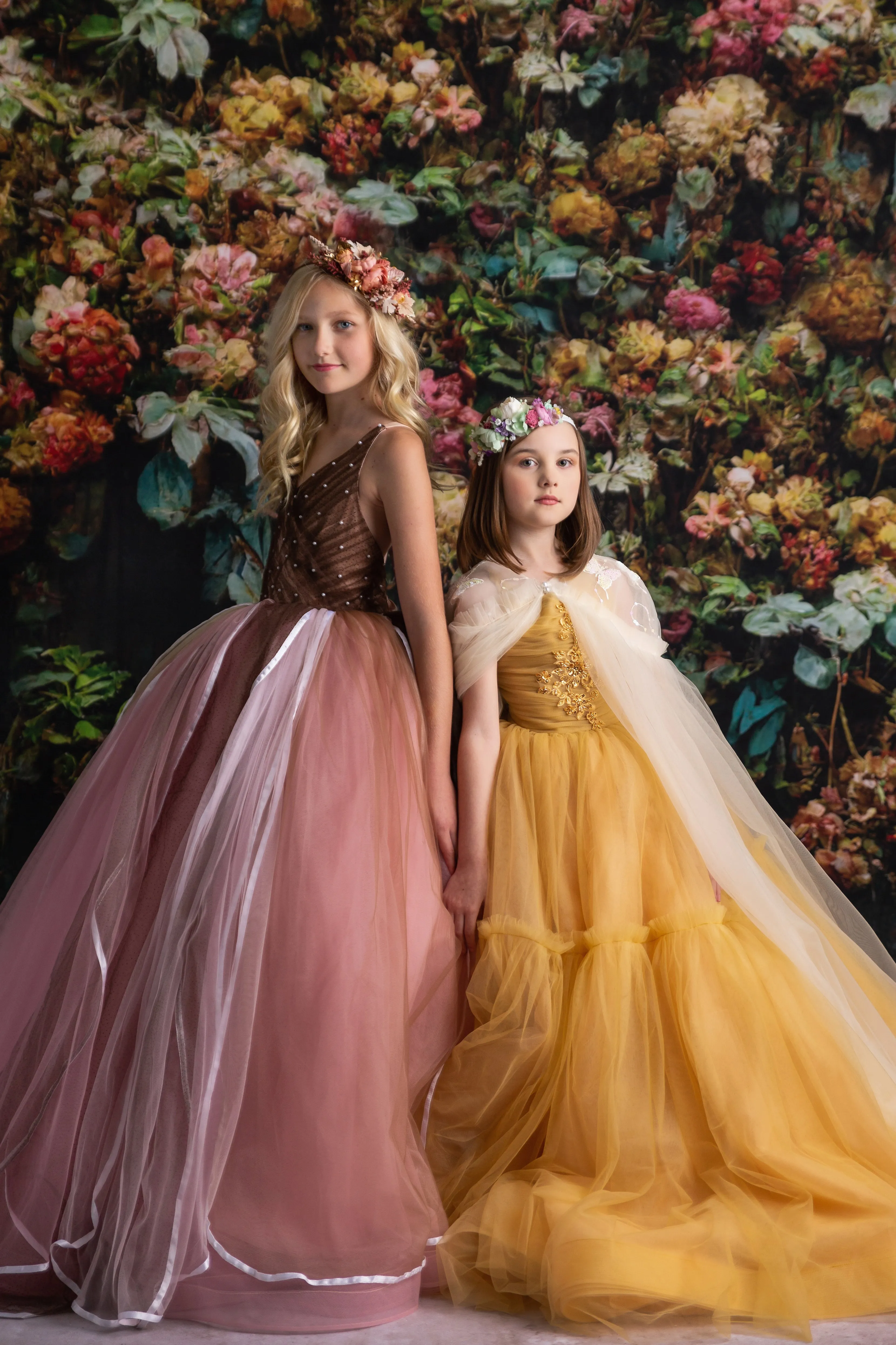 "Frenchie" -  Golden Hour Floor Length ( 7 Year - Petite 9 Year)