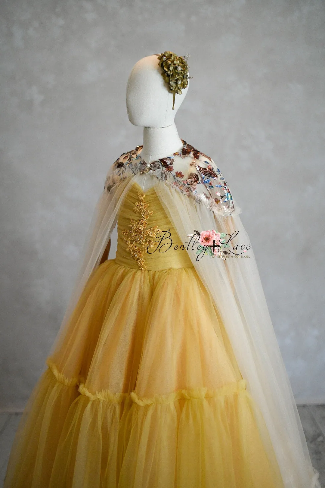 "Frenchie" -  Golden Hour Floor Length ( 7 Year - Petite 9 Year)