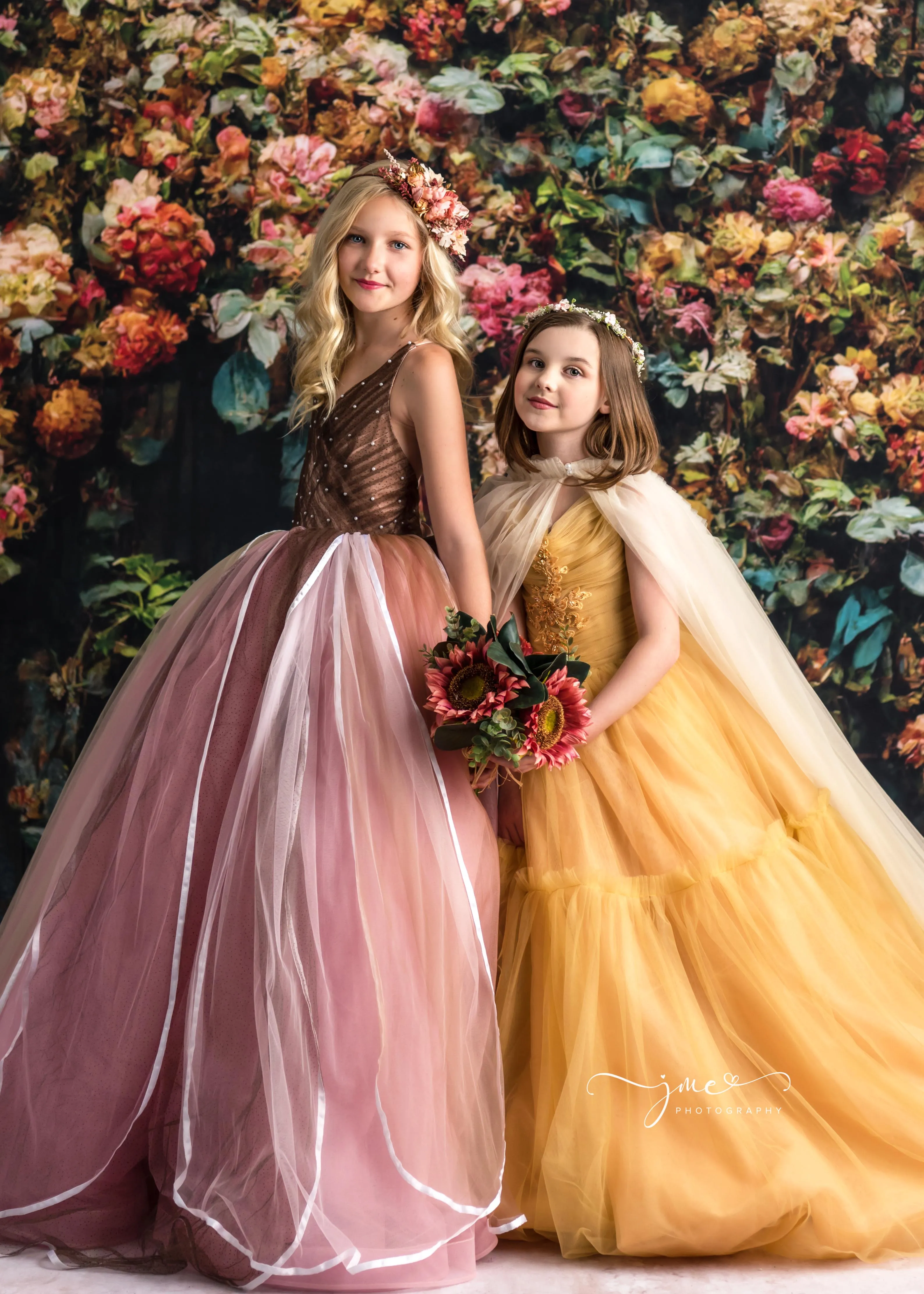 "Frenchie" -  Golden Hour Floor Length ( 7 Year - Petite 9 Year)