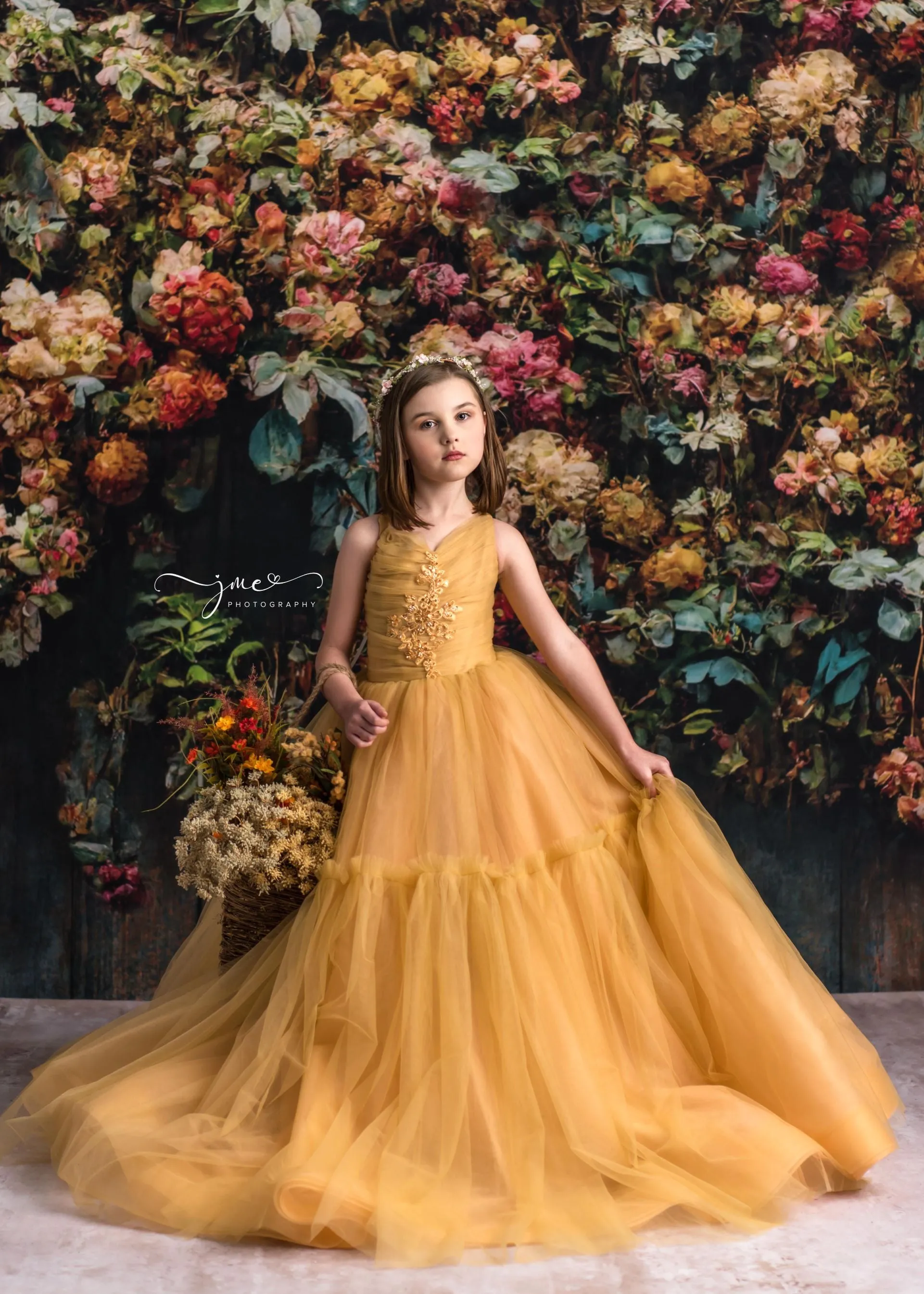 "Frenchie" -  Golden Hour Floor Length ( 7 Year - Petite 9 Year)