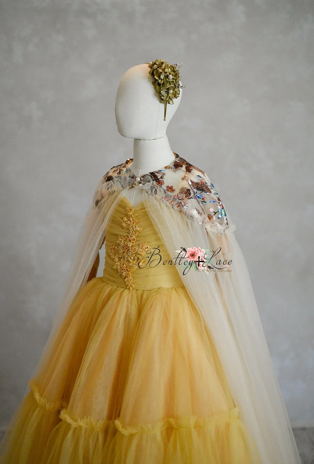 "Frenchie" -  Golden Hour Floor Length ( 7 Year - Petite 9 Year)