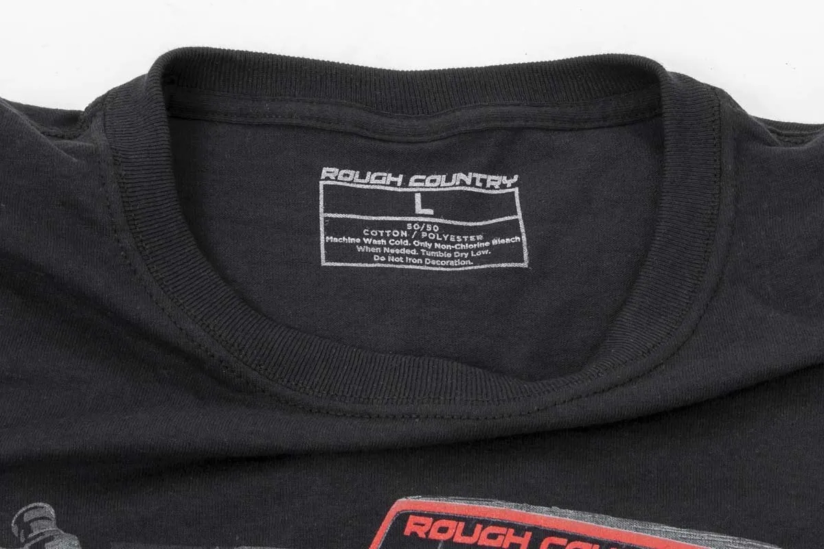 Rough Country T-Shirt - Long Sleeve - Vertex - Black - XL
