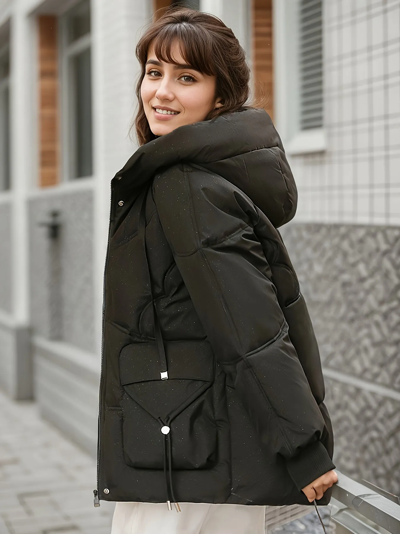 Women's Casual Parka Long Winter Coat with Padding | Ideal for Autumn/Winter